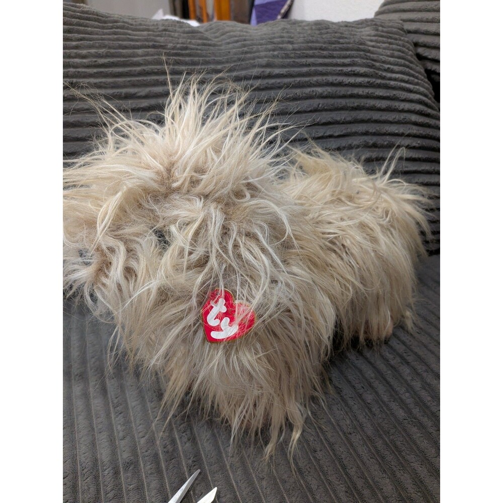 VTG 1999 Ty Classic DUSTER The Shaggy Dog Plush 14" Tan Terrier Puppy Stuffed